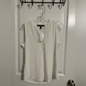 White   White House Black Market Sleeveless Top